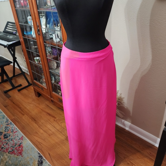 Lush Dresses & Skirts - Lush Vibrant Pink Maxi Skirt